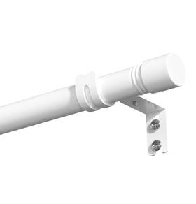 Soumns 25jyclg-bs-30-144inch #chl Long Curtain Rod For Windows 144 Inch - 1 Heavy Duty White Rods