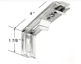 06033-00 Springs Window Fashions G-71 Headrail Vertical Blind Outside Mount Bracket Graber - New