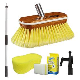 Star Brite B01medaoyb Premium Boat Brush 3-6 Handle Combo 8 Soft Fiber Block Yellow