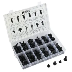 Stark Usa 840166533130 192-piece Car Panel Trim Assortment Retainer Push Pin Rivet Clips