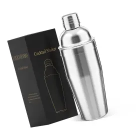 Strendier 787893767301 Cocktail Shaker 24 Oz Martini Drink Built-in Strainer Professio