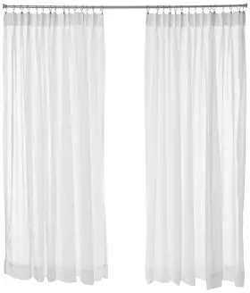 Stylemaster 090682349986 Splendor Pinch Pleated Drapes Pair 2 Of 72 Inch By 84 White