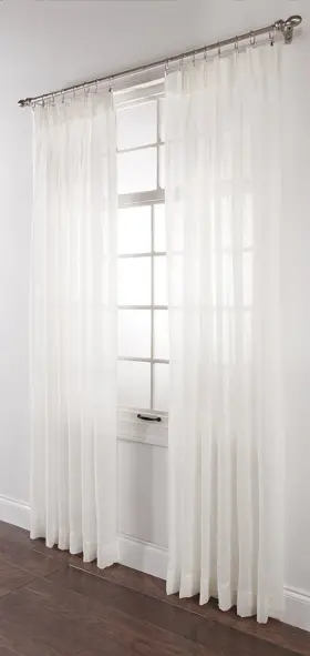 Spl-whit7284 Stylemaster Splendor Pinch Pleated Drapes Pair 2 Of 36 Inch By 84 White