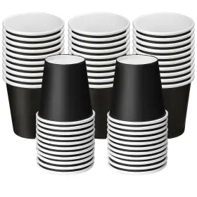 Zb50 Summark 4 Oz 50 Pack Small Disposable Bathroom Mouthwash Cups - Espresso Perfect For