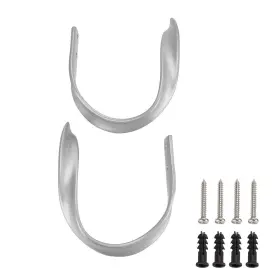 Ch-27 Sumnacon 2 Pcs Aluminum Alloy Curtain Holdbacks - Decorative Wall Mounted Dra