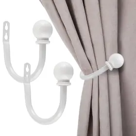 Ulsmc00309 Sumnacon Set Of 2 Decorative Curtain Holdbacks Wall Mounted Aluminum Alloy Wi