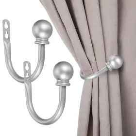 Ulsmc00426 Sumnacon Set Of 2 Decorative Curtain Holdbacks Wall Mounted Aluminum Alloy Window Dra