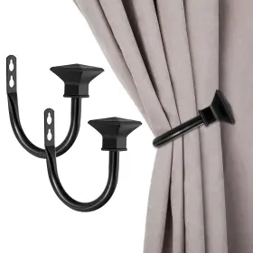 Ulsmc00489 Sumnacon Set Of 2 Curtain Holdbacks Wall Mounted Aluminum Alloy Window Drapery Tiebac