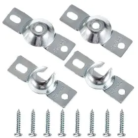 Ur-us-1ymros Sumnacon Metal Window Shade Brackets-4pcs Roller Hardware Inside Mount