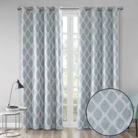 Ss40-0070 Sun Smart Blakesly Blackout Curtains Patio Window Ikat Print Grommet Top Li