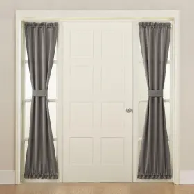 Sun Zero 029927502183 Barrow Energy Efficient Rod Pocket Door Sidelight Curtain Panel 26 Inch