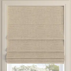 11130 Sun Zero Seraphina Textured 100% Blackout Cordless Roman 35 Inch W X 64 H Taupe