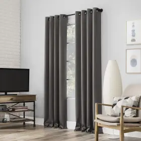 56084 Sun Zero Nordic 2-pack Theater Grade Extreme 100% Blackout Grommet Curtain Pa