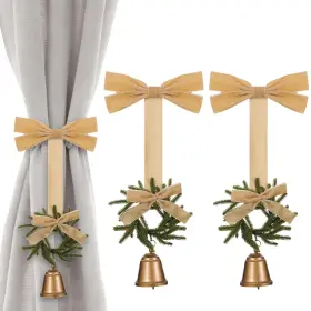 Lic-suncalla-4237 Suncalla 2 Pcs Christmas Curtain Buckle Tieback Wreath Ties Backs Ho