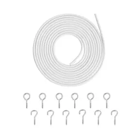 Sy8766 Suniy Plastic Coated Window Curtain Wire Picture Hanging With 12 Pairs Of