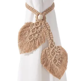 Sy-holdbacks-4 Sunkaioo 2 Pack Boho Curtain Tiebacks Hand Knitting Cotton Holdbacks With Adju