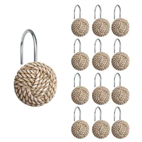 Sch001 Sunlit Boho Knots Shower Curtain Hooks Home Decorative Rings