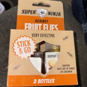 Super Ninja 719325885637 2 Bottles Fruit Fly Trap Highly Effective Ecological Traps