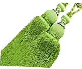 Suplove 664678452396 Solid Color 2 Pack Curtain Tied Rope Hanging Ball Flower Hook