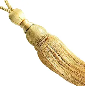 Suplove Curtain Tiebacks 664678441000 1 Pair Beaded Tassels Buckl Rope Tie Band Tieback Go