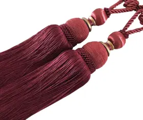Suplove Curtain Tiebacks 664678452426 Solid Color 2 Pack Tied Rope Hanging Ball Flower Hook Decorat