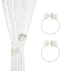 Suq I Ome 707713687435 1 Pair Of Handmade Artificial Rose Flower Curtain Holdbacks Tiebacks