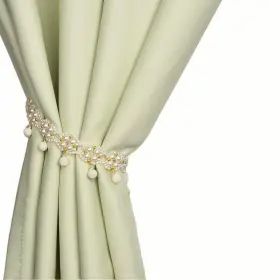 Pm001 Suq I Ome 1 Pair Of Magnetic Pearl Beaded Curtain Tieback Holdba