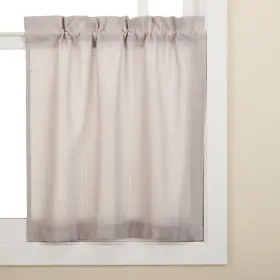Sweet Home Collection 653078500363 Opaque Grey Ribcord Kitchen Curtain Pieces - Tiers/ 36 Inch Tier Pair