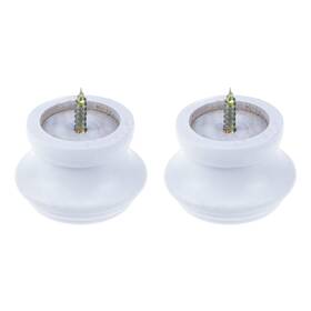 T Tulead Add2203223436 Wood Curtain Rod Finial Screw On End Caps Drapery Fi