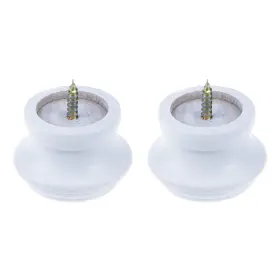 Add2203223436 T Tulead Wood Curtain Rod Finial Screw On End Caps Drapery Fi