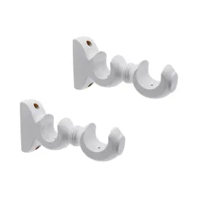Add2203243365 T Tulead 2pcs Double Curtain Rod Brackets Wood Support Hangers Wa