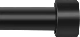 Tao-ind-001 Taoberfuli Curtain Rods For Windows 66 To 120 1 Inch Black