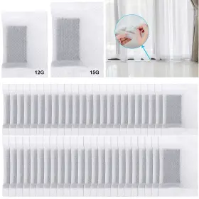 Weights-48 Tatuo Covered Drapery Weights Curtain Bottom White
