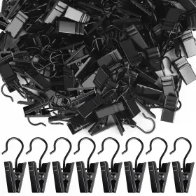 It-wcurtain-09h-244 Teenitor 100 Pack Small Curtain Clips Hooks For Outdoor String Lights Stainle