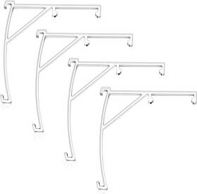 Teensery 705353788185 4 Pcs Clear Plastic Valance Clips Vertical Blind Clip Brackets For Blinds Acces