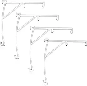 Teensery 705353788185 4 Pcs Clear Plastic Valance Clips Vertical Blind Clip Brackets For Blinds Acces