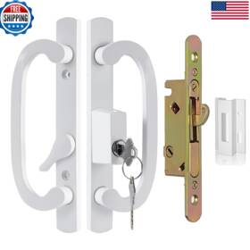 Teilmix B0d8svgc5t Keyed Sliding Patio Door Handle Replacement For 3-15/16 Hole Spacing