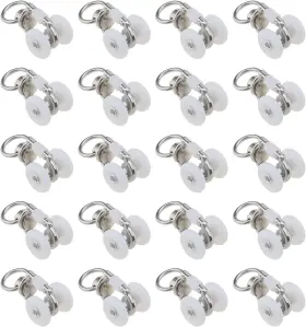 The Lord Of Tools Lot950 Hd 20pcs Curtain Track Pulley Zinc Alloy Silent Silver