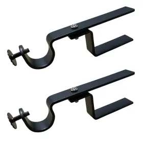 The Nono Bracket Company 856343007004 Xl - Inside Mounted Faux Wood Blinds Curtain Rod Attachm