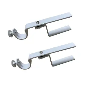 The Nono Bracket Company 860007097348 Xl - Inside Mounted Faux Wood Blinds Curtain Rod Attachm