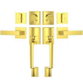 Ticonn B0b683bh6t Double Front Door Handle Set Heavy Duty Square Lever And Single