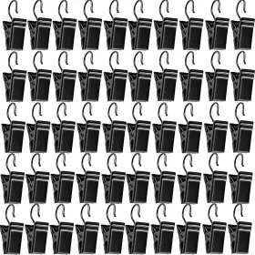 Tigerily 705353773631 50pcs Small Curtain Clips Metal Hook String Lights Heavy-duty Hooks