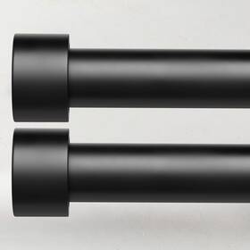 Time Forest 014679237933 2 Pack Curtain Rods For Windows 28 To 48 Inch 2.3-4ft 32 -60 2pack Black