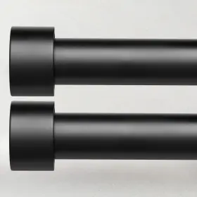 Time Forest 014679237933 2 Pack Curtain Rods For Windows 28 To 48 Inch 2.3-4ft 32 -60 2pack Black
