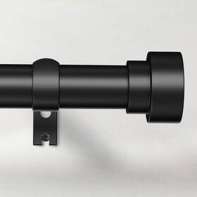 Time Forest 027685080615 Curtain Rods For Windows 32 To 240 1 Inch Adjustable Black Heavy