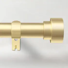 Time Forest 027685080639 Curtain Rods For Windows 48 To 84 1 Inch Adjustable Gold Heavy Duty Long W
