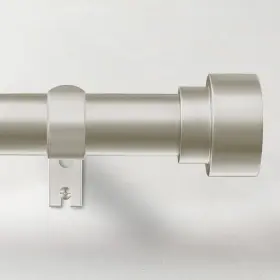Time Forest 027685080837 Curtain Rods For Windows 48 To 84 1 32 Inch 90 Brushed Nickel
