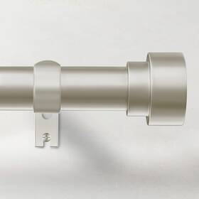 Time Forest 027685080844 Curtain Rods For Windows 66 To 120 1 32 Inch Brushed Nickel