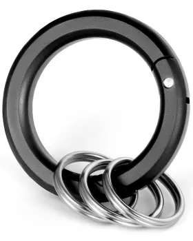 A-7075 Timulti Multi-use Carabiner Clips Small Caribeener With Key Rings 1.4 Inch Spring