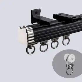 Tipiace 739319483456 Curtain Single Tracks Heavy-duty Rails For Office And Living